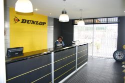 Partitions And Aluminium Doors In Dunlops Reception Area