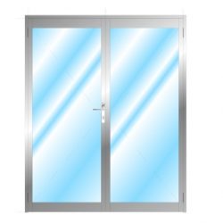 Glazed Door Without Midrail