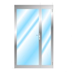 Glazed Door Without Midrail