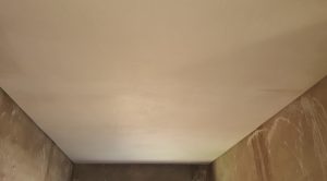 Skimmed Ceiling installed using JUMBO Grid and Plaster Trim Profiles