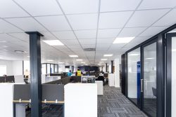 Acoustic Ceilings At Bidvest Panalpina Logistics For Open Plan Spaces Using AMF Star