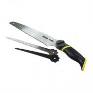 Stanley Utility Saw Set offers 3 types of blades for cutting wood, metal and doing detailed cuts