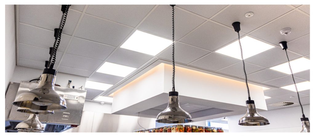 Suspended Ceiling using econogrid and econocal ceiling tiles